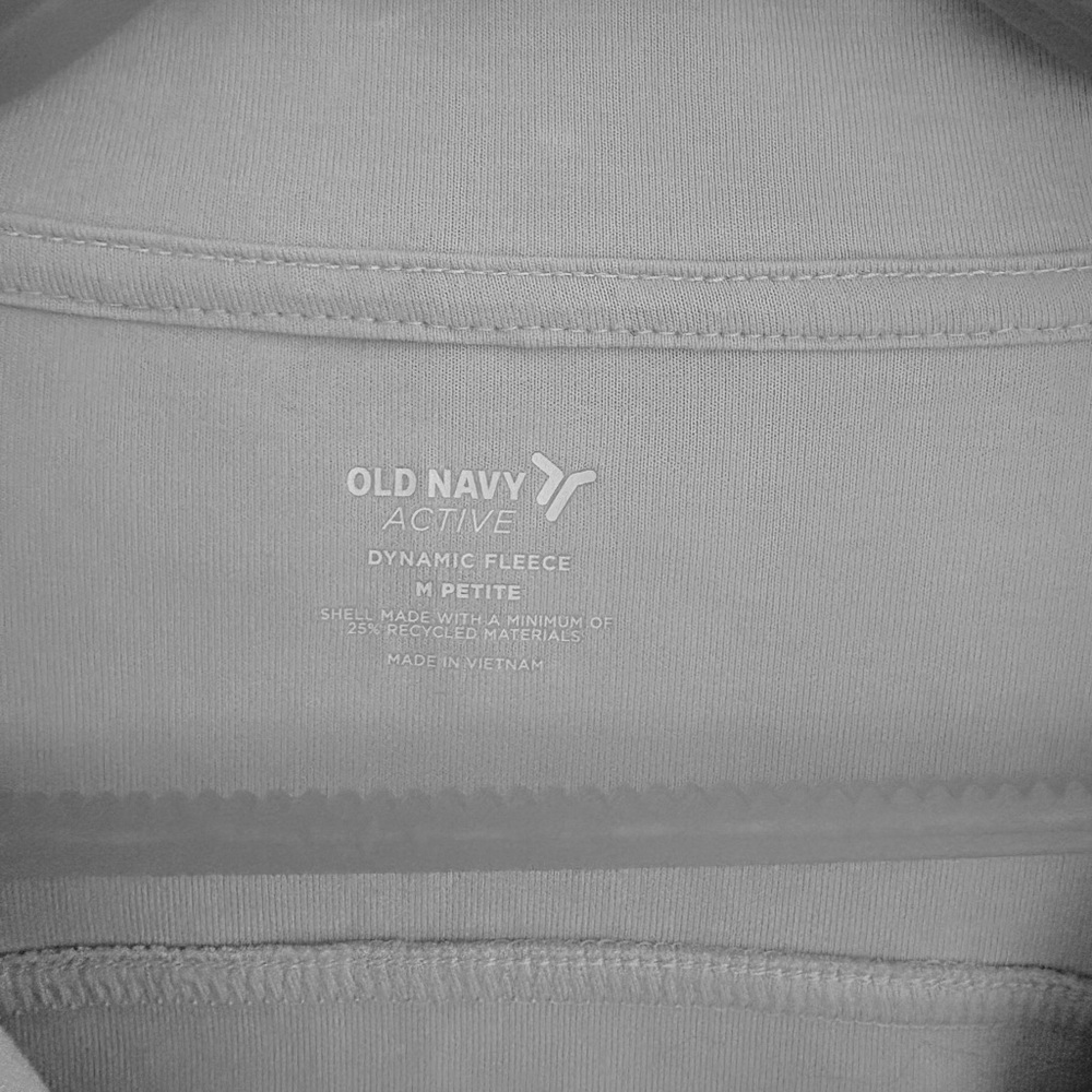 Old Navy Light Blue High Neck Half-Zip Pullover - Picture 3 of 3